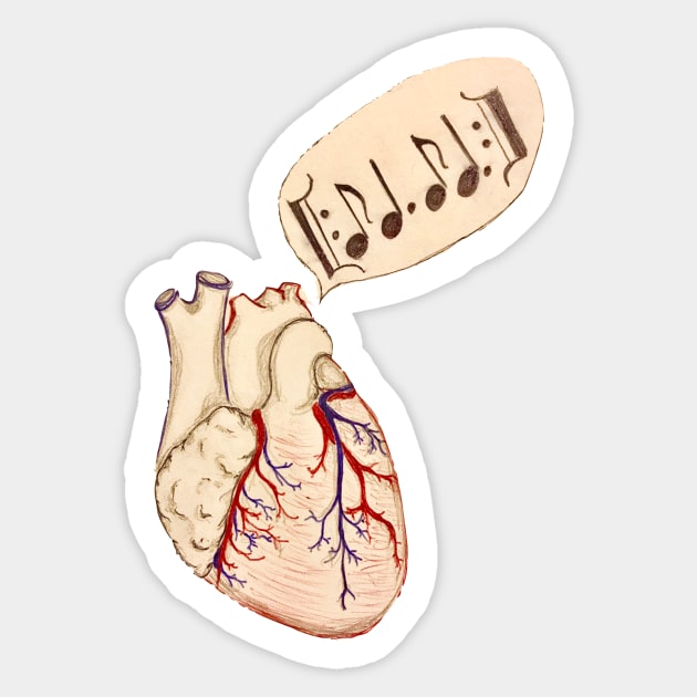 Heart Beat Sticker by kaydee21